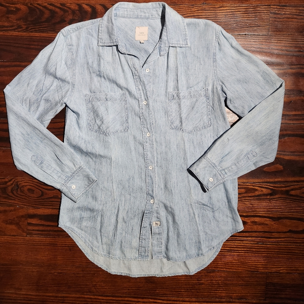 Laju linen chambre button down